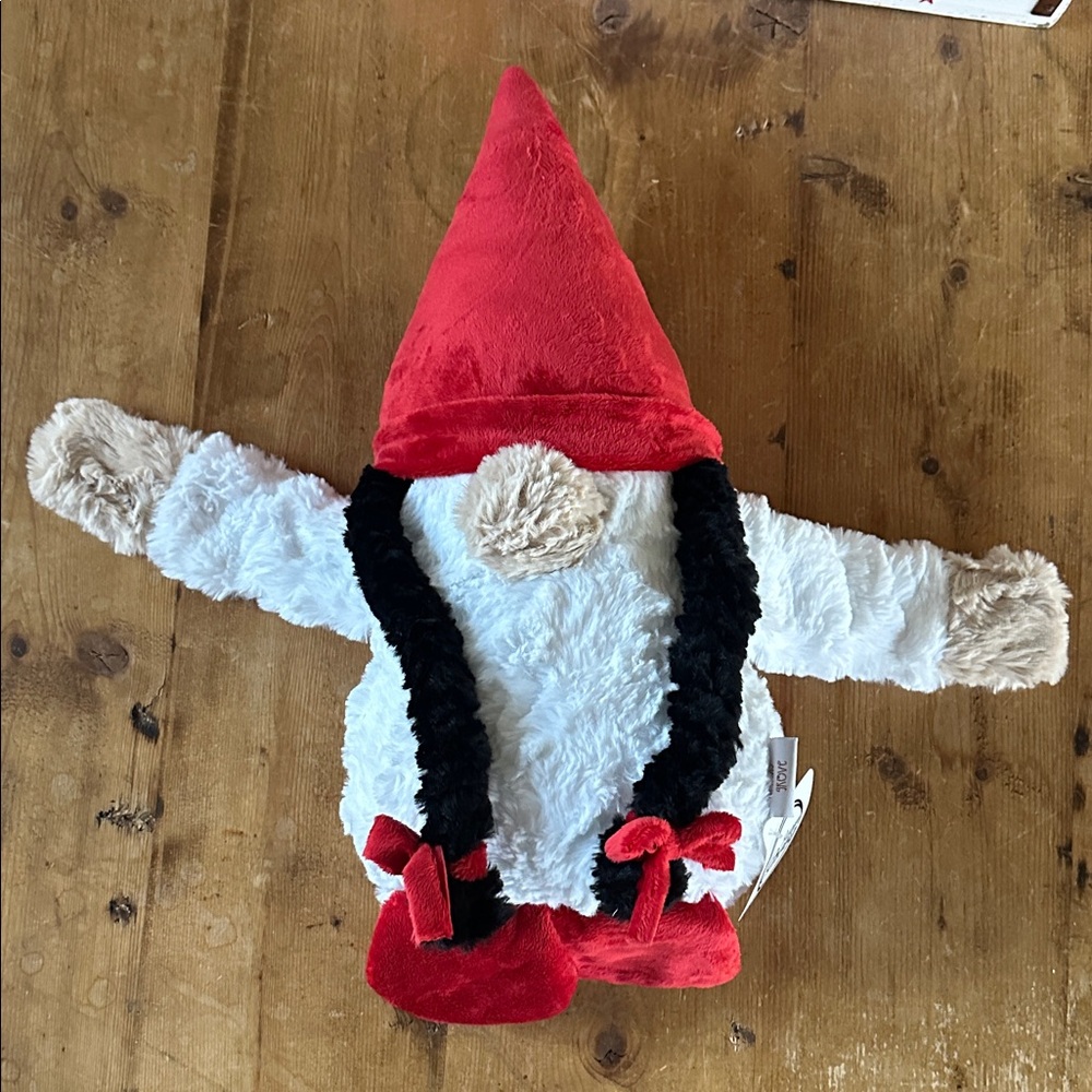 ASPYN GROVE HANDMADE MINKY STUFFED ANIMAL STUFFIES NEW GNOM CHRISTMAS 21 INCHES
